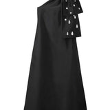 Bernadette Crystal Winnie Dress - Vermillion