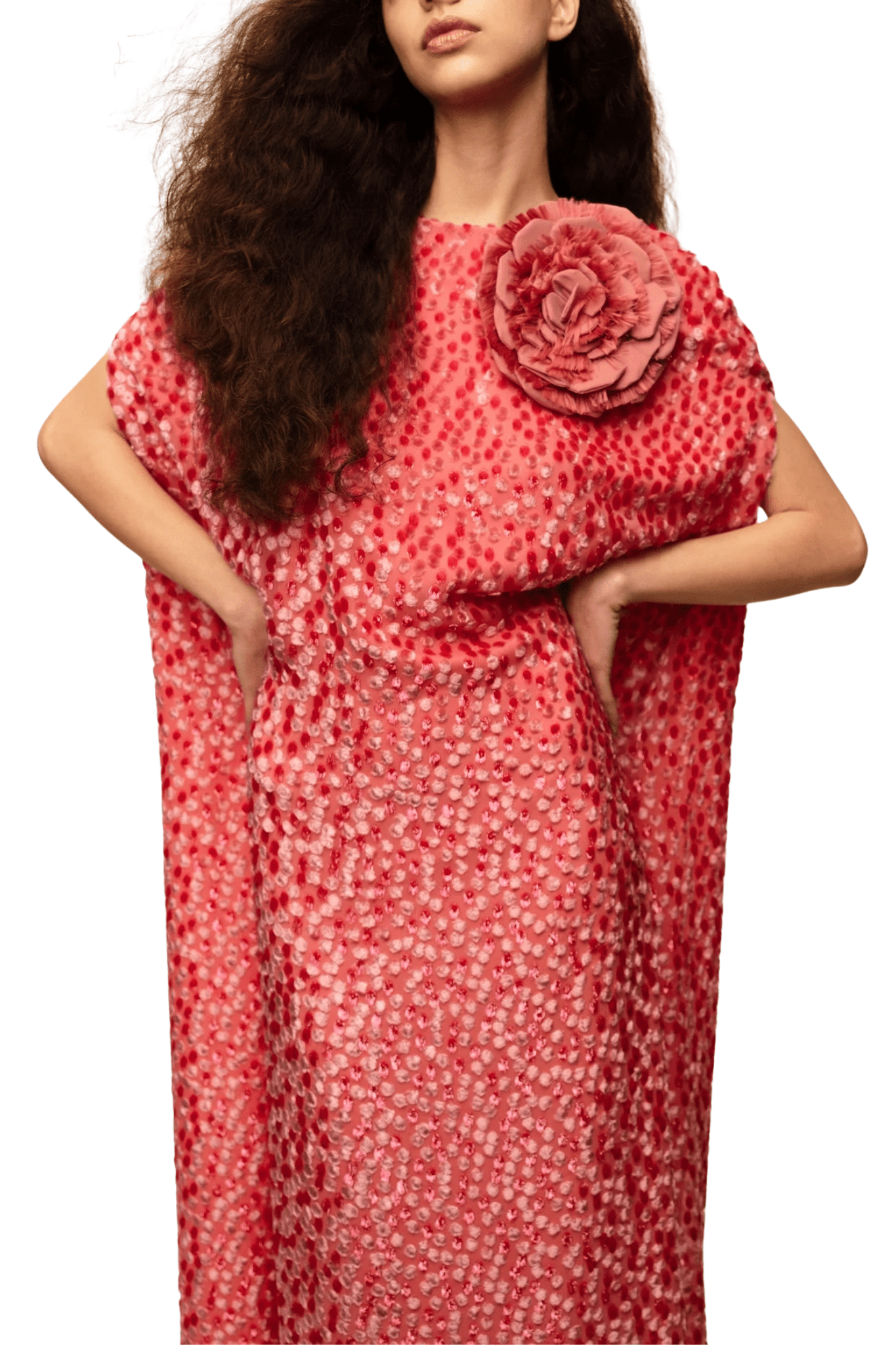 Bernadette Eleonore Dress - Vermillion