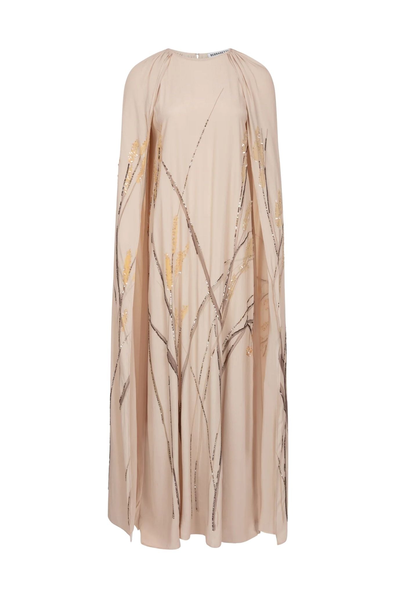 Bernadette Embroidered Minnie Dress - Vermillion