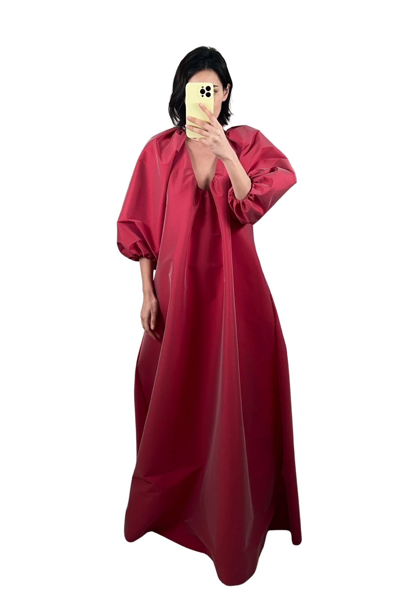 Bernadette George Dress - Vermillion