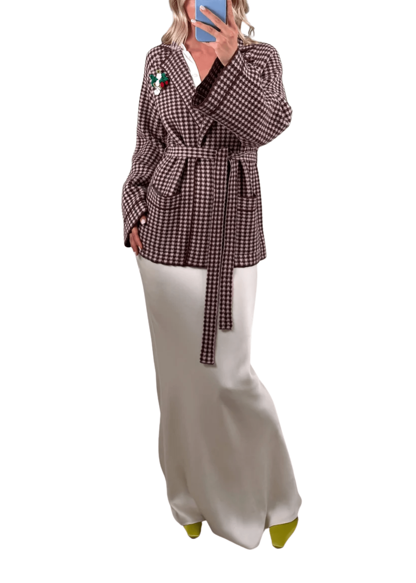Bernadette Kallas Robe - Vermillion