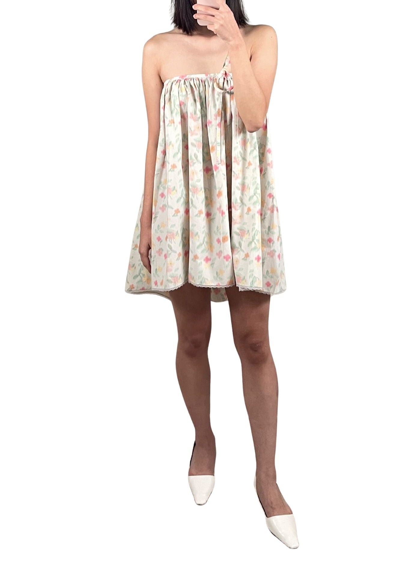Bernadette Knee Length Babydoll Dress - Vermillion