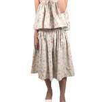 Bernadette Knee Length Babydoll Dress - Vermillion