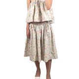 Bernadette Knee Length Babydoll Dress - Vermillion