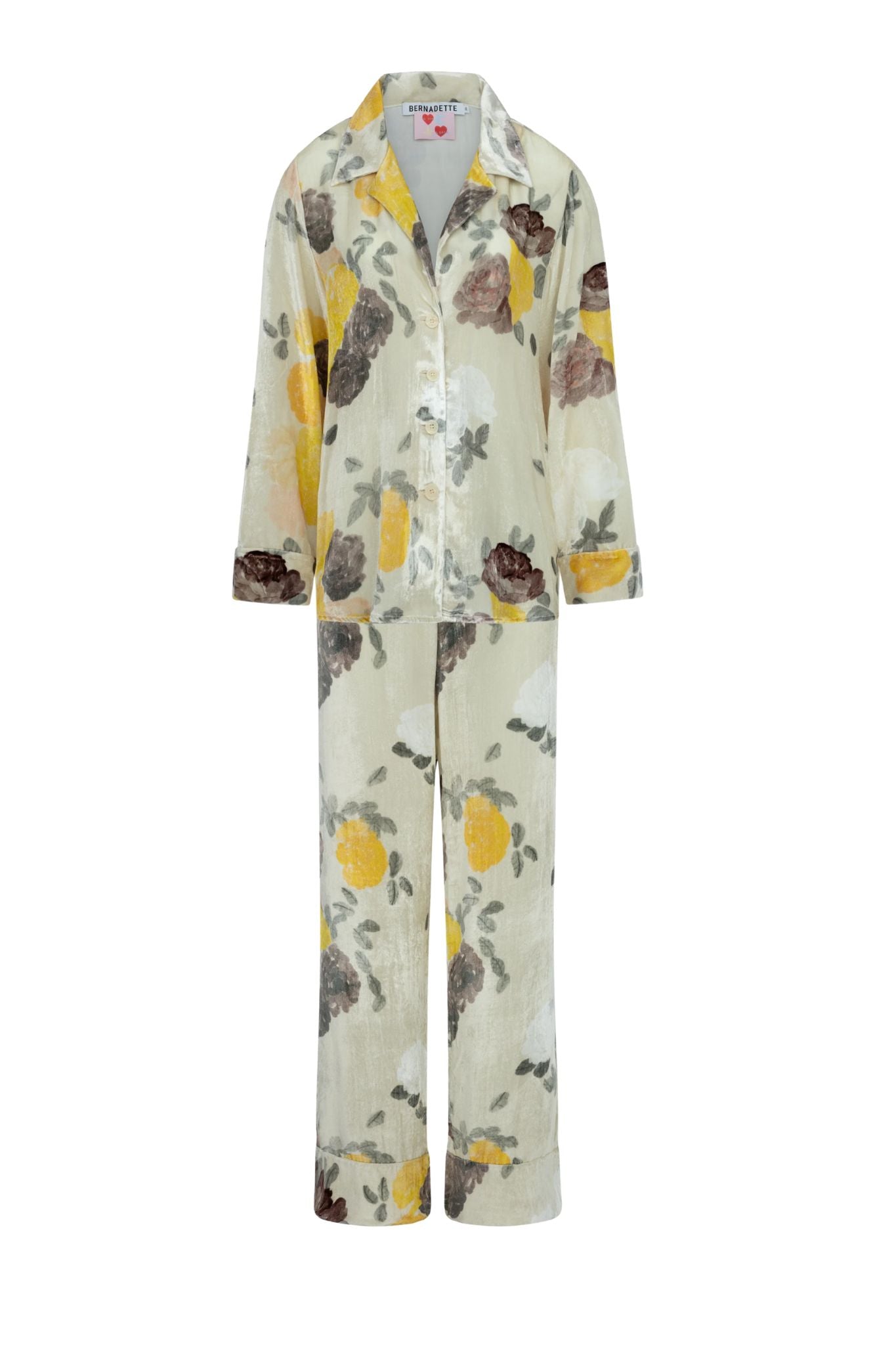 Bernadette Louis Velvet Pyjama Pants - Vermillion