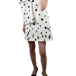 Bernadette Polka Dot Winnie Embroidered Short Dress - Vermillion