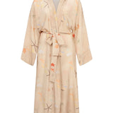 Bernadette Silk CDC Peignoir - Vermillion