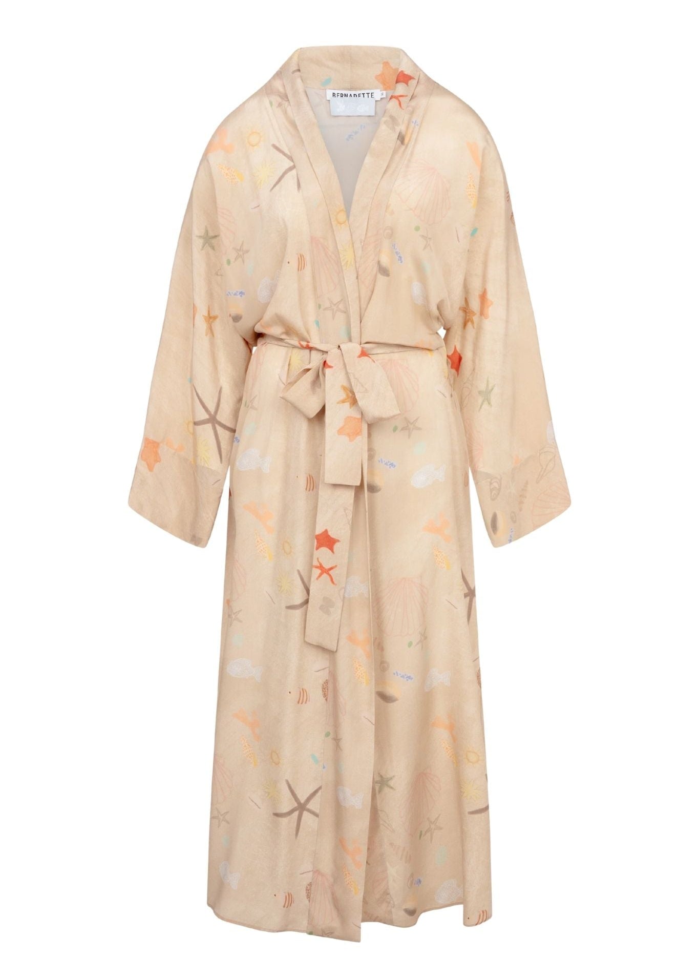 Bernadette Silk CDC Peignoir - Vermillion