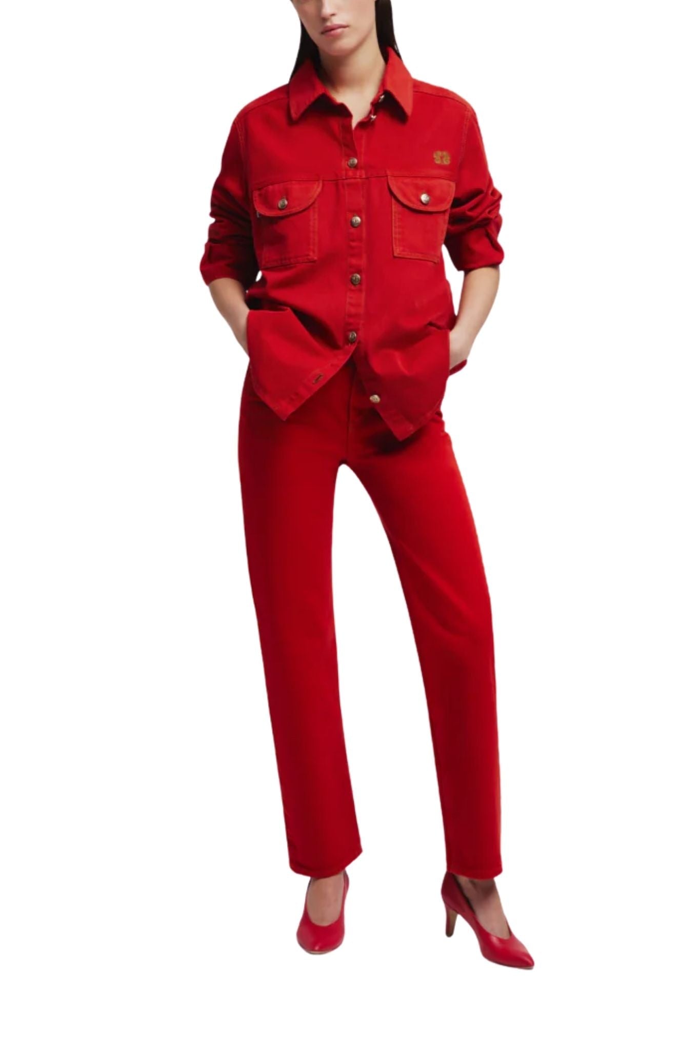 Blazé Milano Clapotis Berber Shirt - Vermillion