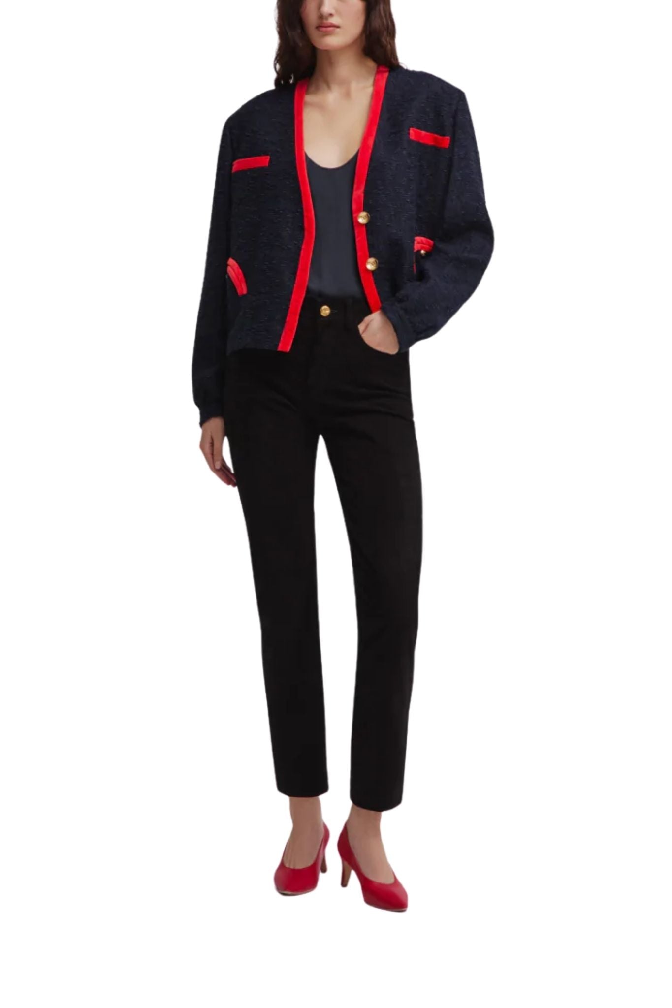 Blaze Milano Esense Riviera Bolero - Vermillion