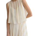 Bondi Born Capri Silk Gathered Top - Vermillion