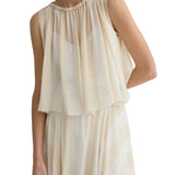 Bondi Born Capri Silk Gathered Top - Vermillion