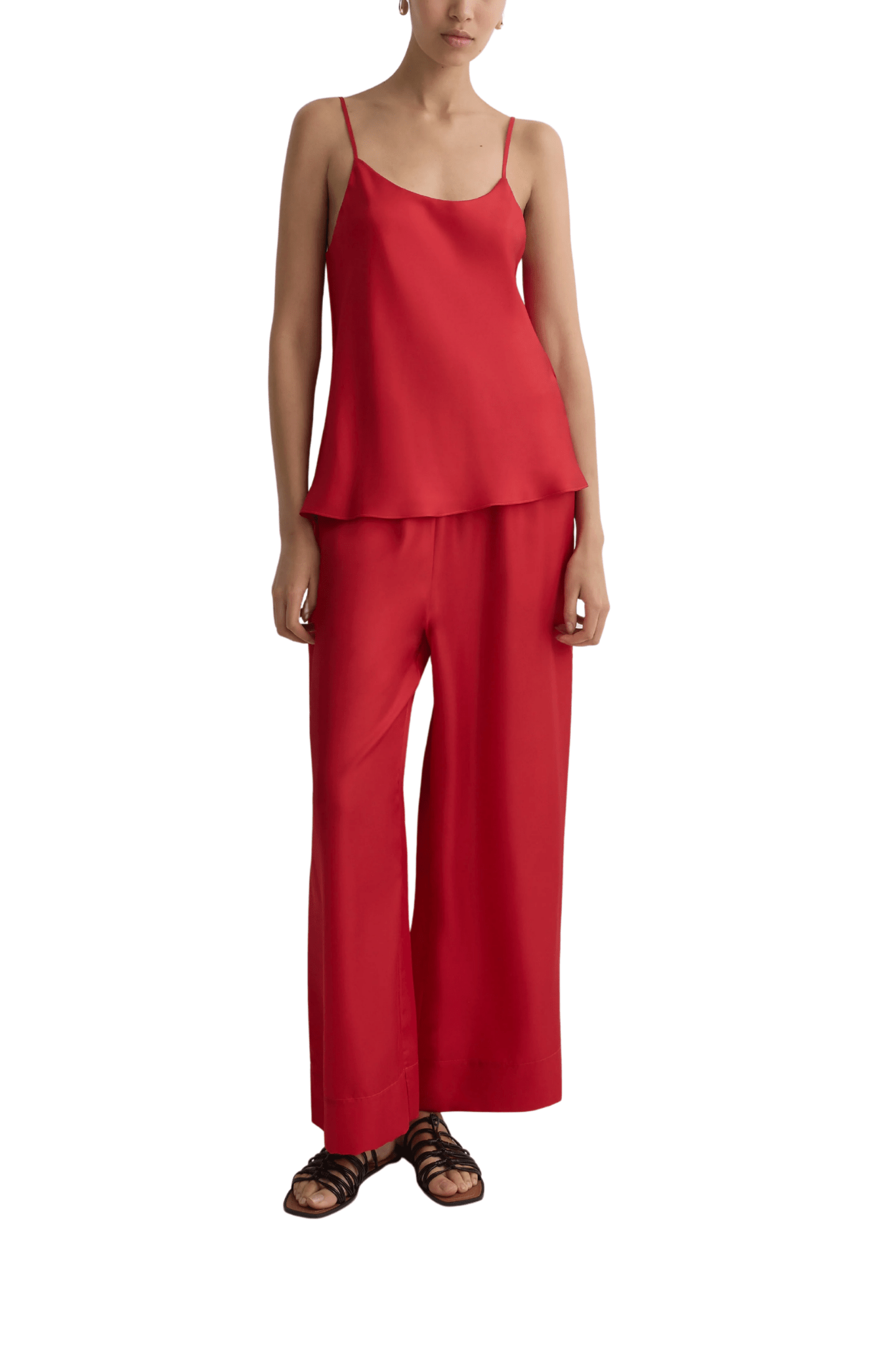 Bondi Born Marfa Silk Camisole - Vermillion