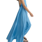 Bondi Born Marfa Silk Halter Maxi Dress - Vermillion