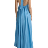 Bondi Born Marfa Silk Halter Maxi Dress - Vermillion