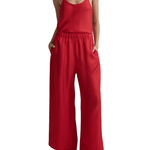 Bondi Born Marfa Silk Wide Leg Pant - Vermillion