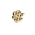 Boochier Diamond Flower Puff Studs - Vermillion