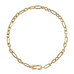 Boochier Diamond Jumbo Ties Half Link Necklace - Vermillion