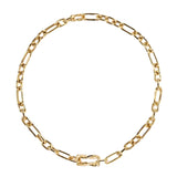 Boochier Diamond Jumbo Ties Half Link Necklace - Vermillion