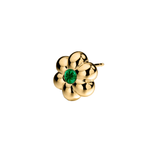 Boochier Precious Stone Flower Puff Studs - Vermillion