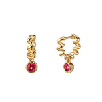 Boochier Slinkee Drop Earrings - Vermillion