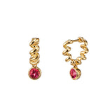 Boochier Slinkee Drop Earrings - Vermillion