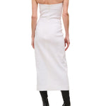 Brandon Maxwell Ames Strapless Fitted Dress - Vermillion