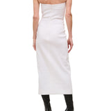 Brandon Maxwell Ames Strapless Fitted Dress - Vermillion