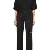 Brandon Maxwell Ashton Relaxed Fit Pant - Vermillion