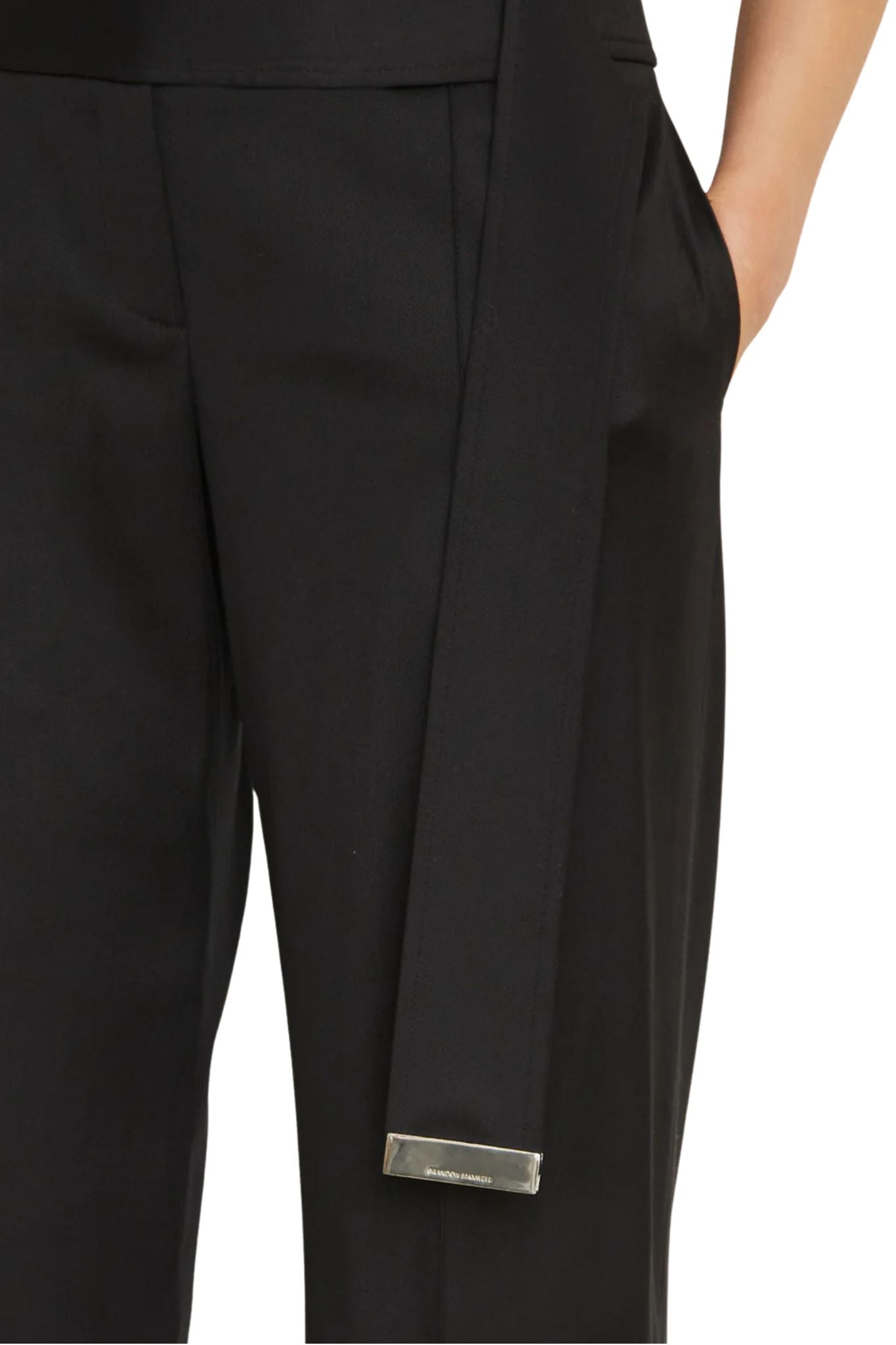 Brandon Maxwell Ashton Relaxed Fit Pant - Vermillion