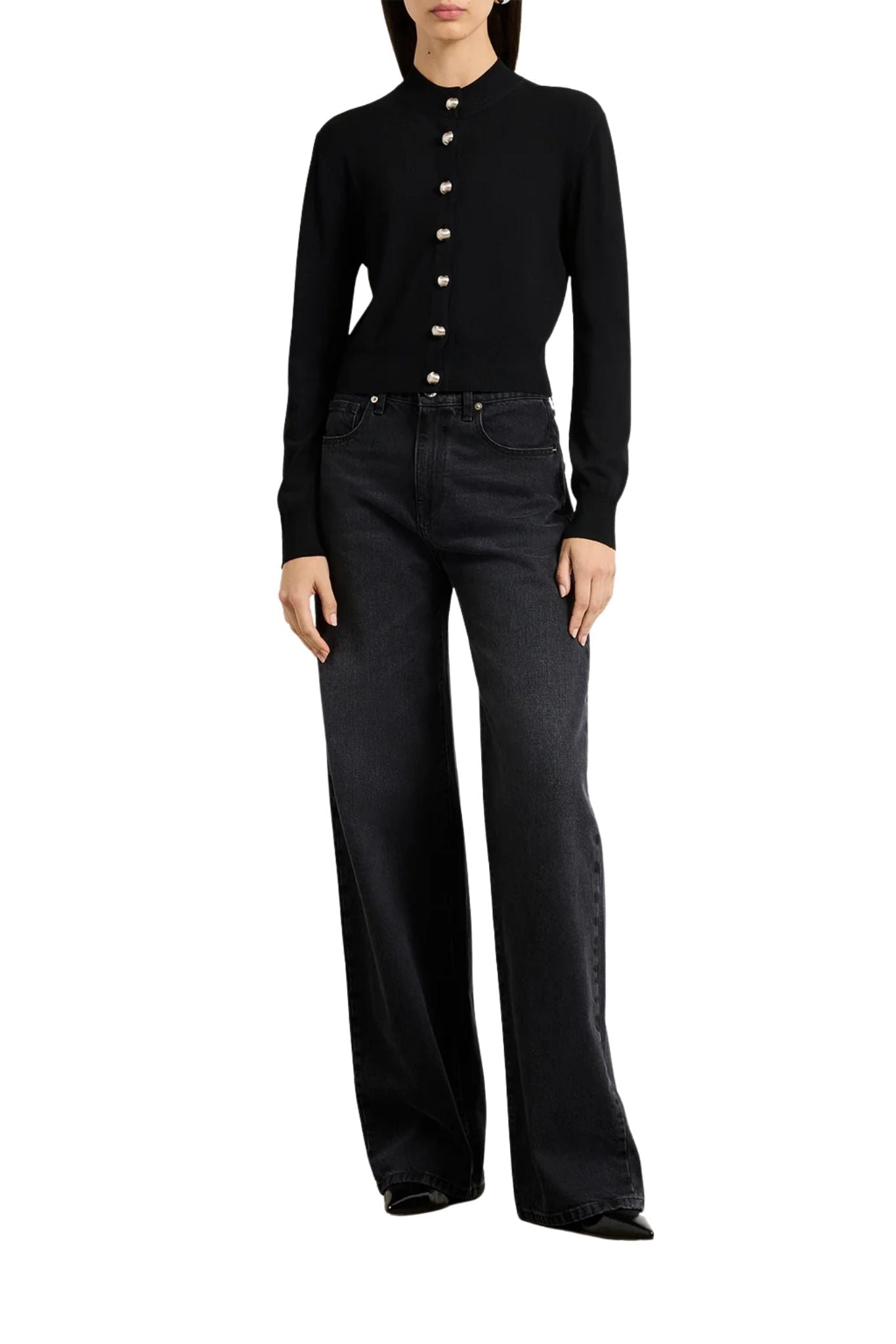 Brandon Maxwell Aubrey Cardigan - Vermillion