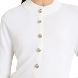 Brandon Maxwell Aubrey Cardigan - Vermillion