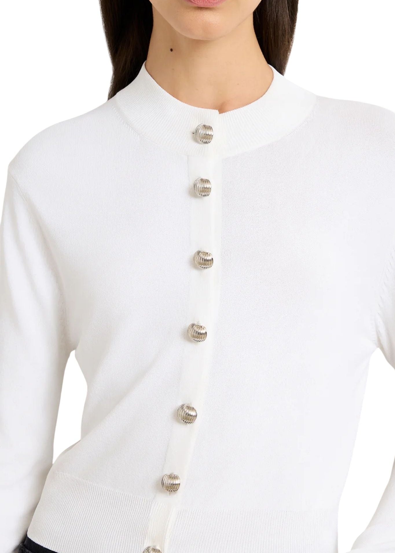 Brandon Maxwell Aubrey Cardigan - Vermillion