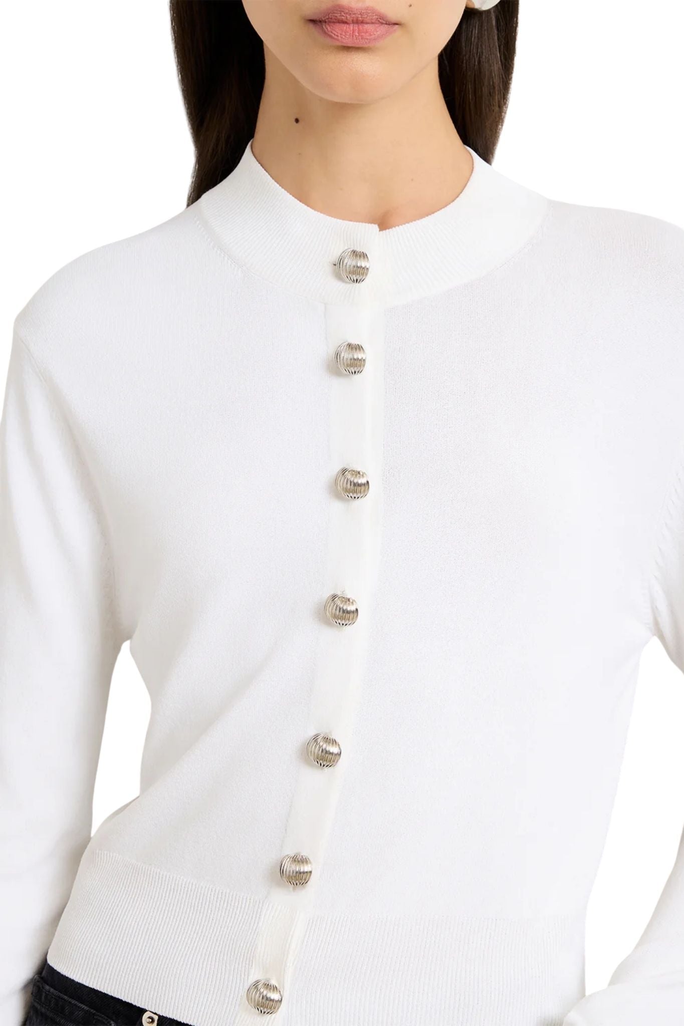 Brandon Maxwell Aubrey Cardigan - Vermillion