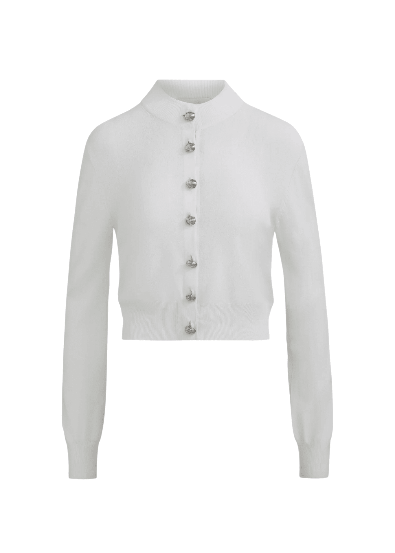 Brandon Maxwell Aubrey Cardigan in Viscose - Vermillion