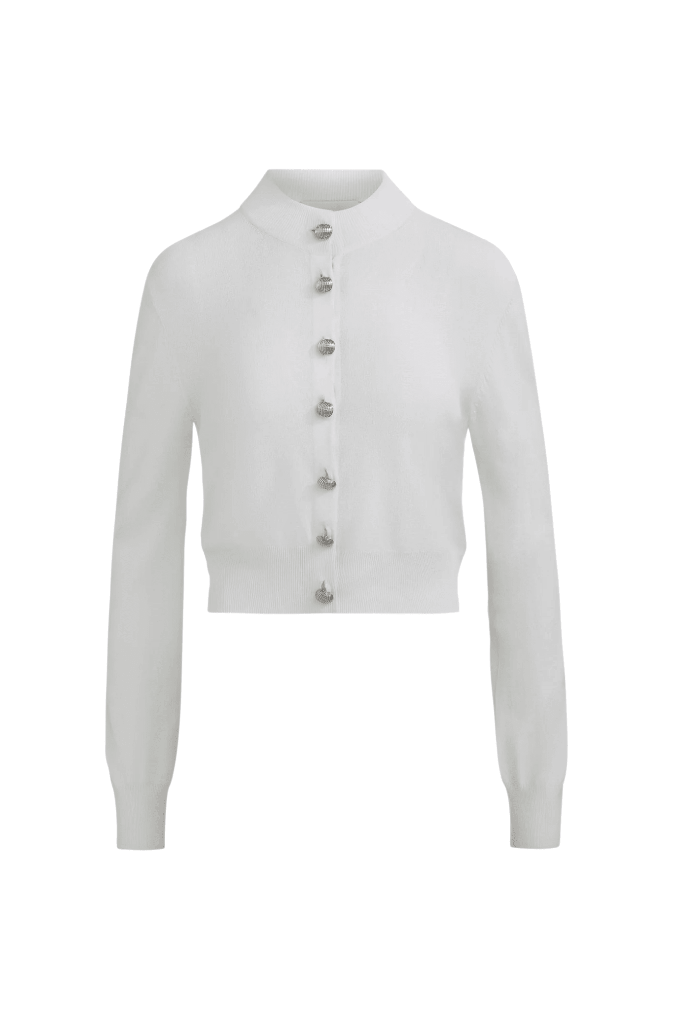 Brandon Maxwell Aubrey Cardigan in Viscose - Vermillion
