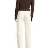 Brandon Maxwell Aubrey Cardigan in Viscose - Vermillion