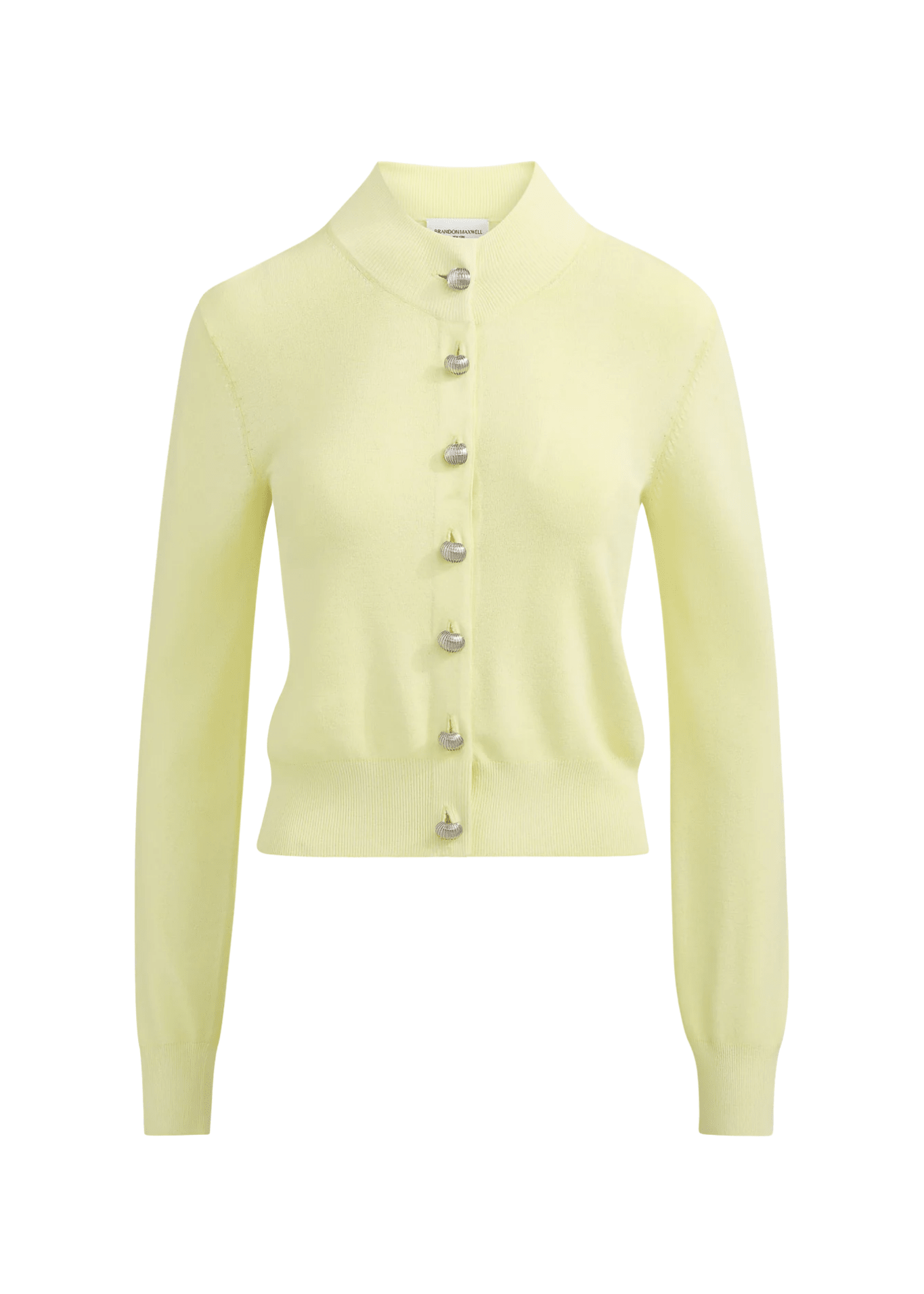 Brandon Maxwell Aubrey Cardigan in Viscose - Vermillion