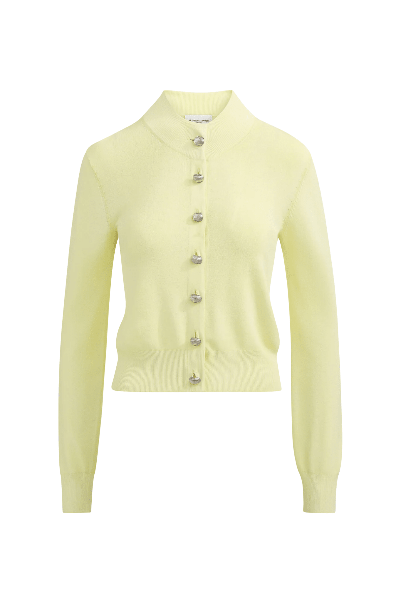 Brandon Maxwell Aubrey Cardigan in Viscose - Vermillion