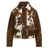 Brandon Maxwell Blaine Collared Jacket - Vermillion