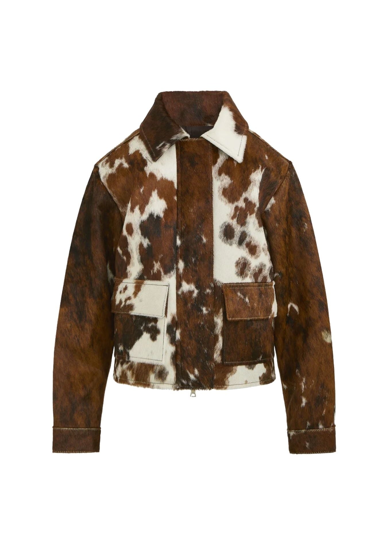 Brandon Maxwell Blaine Collared Jacket - Vermillion