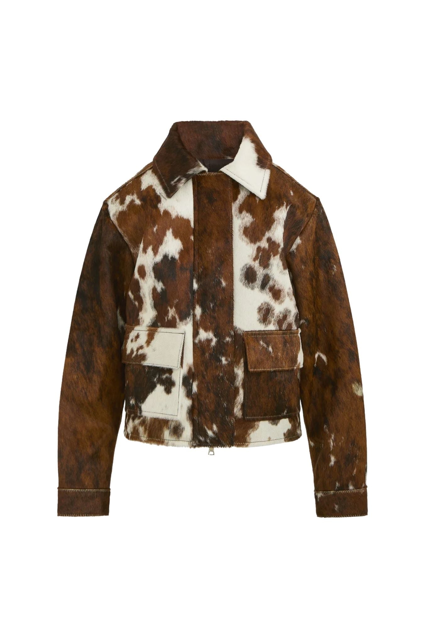 Brandon Maxwell Blaine Collared Jacket - Vermillion