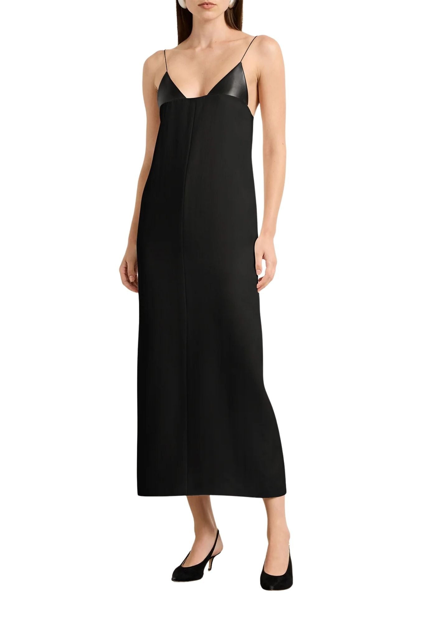 Brandon Maxwell Bridges Dress - Vermillion