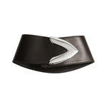 Brandon Maxwell Callahan Wide Belt - Vermillion