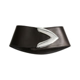 Brandon Maxwell Callahan Wide Belt - Vermillion