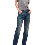 Brandon Maxwell Campbell 5 Pocket Jean w/ Spiral Seam - Vermillion