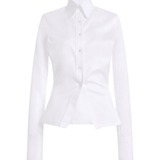 Brandon Maxwell Ceci Button Down - Vermillion