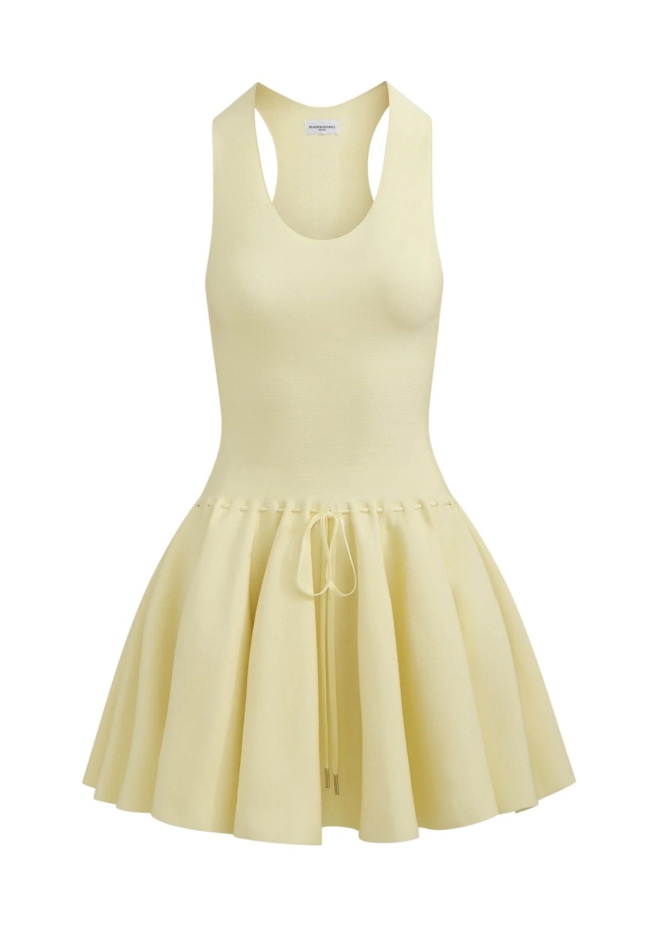 Brandon Maxwell Cleo Knit Mini Dress - Vermillion