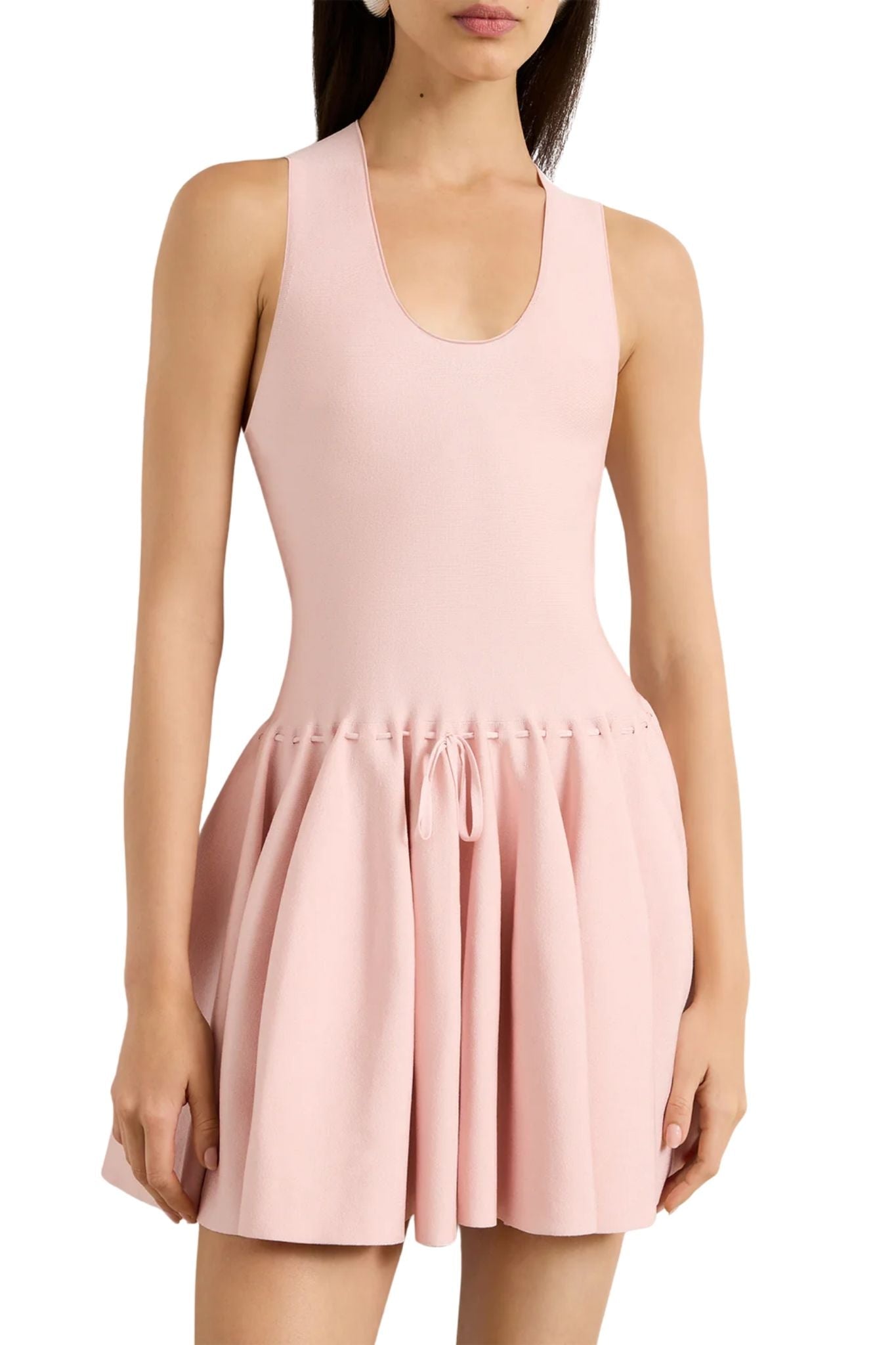 Brandon Maxwell Cleo Knit MIni Dress - Vermillion