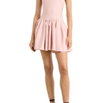 Brandon Maxwell Cleo Knit MIni Dress - Vermillion